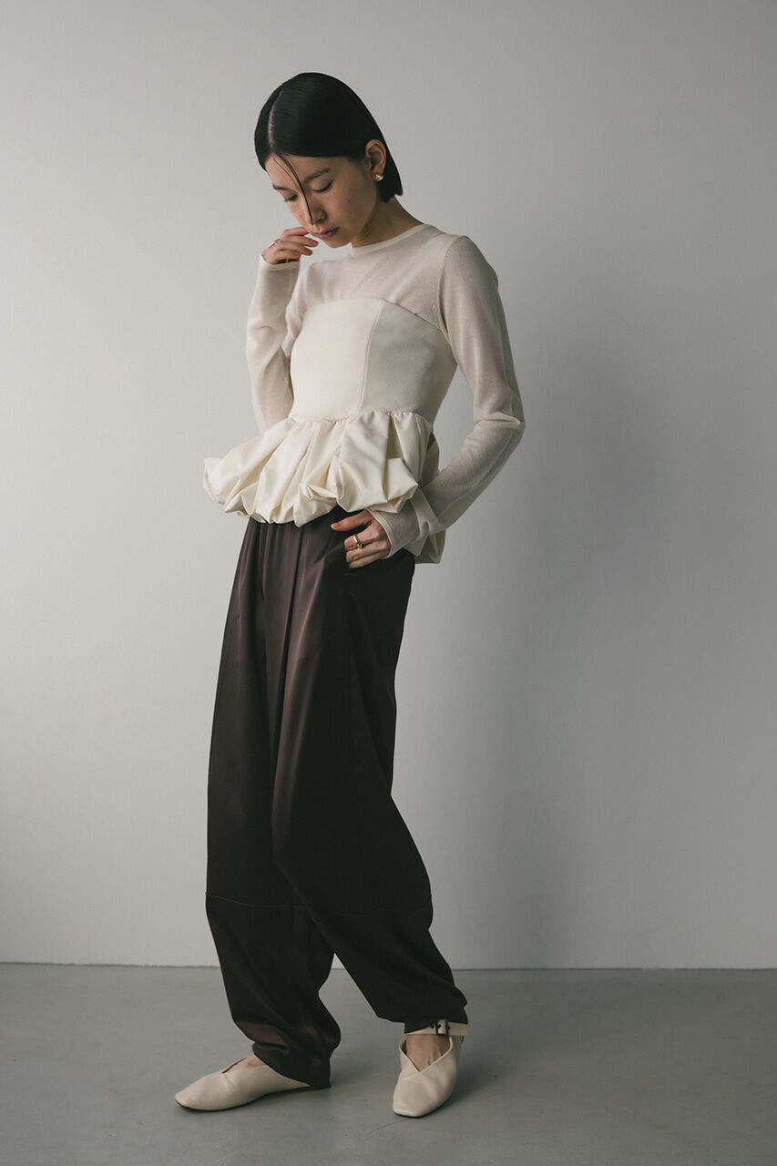 STYLEMIXER「2ピースペプラムビスチェニット」|ニット・セーター|