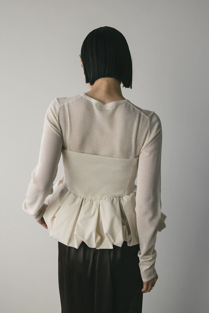 STYLEMIXER「2ピースペプラムビスチェニット」|ニット・セーター|