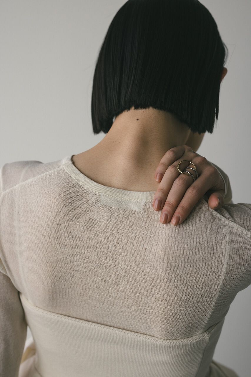 STYLEMIXER「2ピースペプラムビスチェニット」|ニット・セーター|