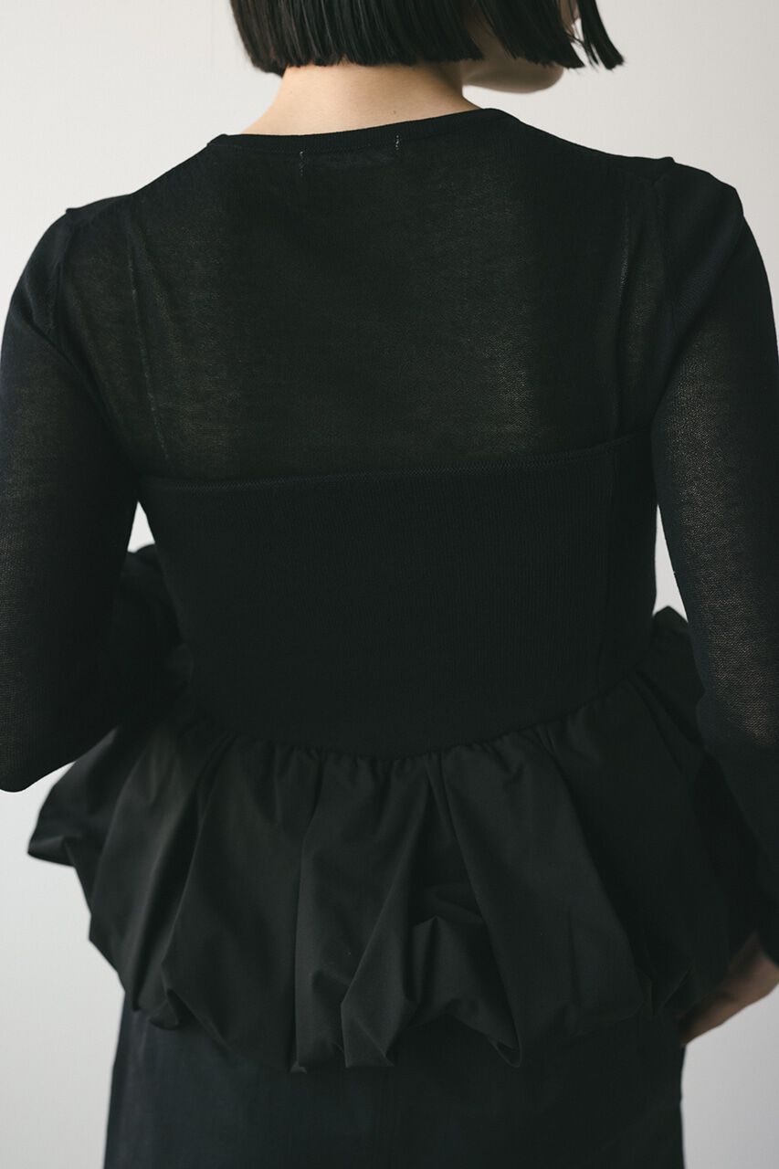 STYLEMIXER「2ピースペプラムビスチェニット」|ニット・セーター|