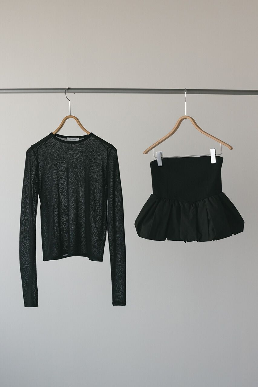 STYLEMIXER「2ピースペプラムビスチェニット」|ニット・セーター|