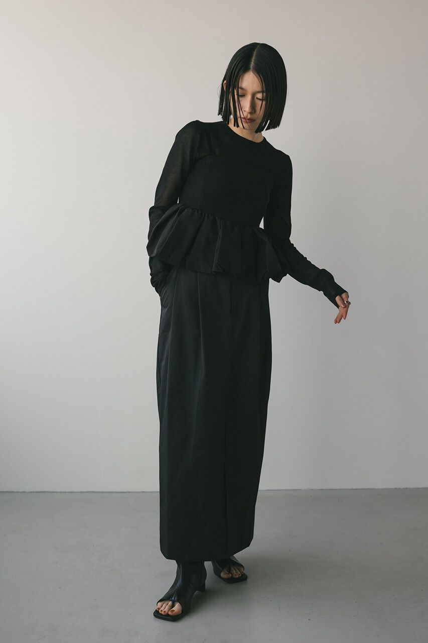 STYLEMIXER「2ピースペプラムビスチェニット」|ニット・セーター|