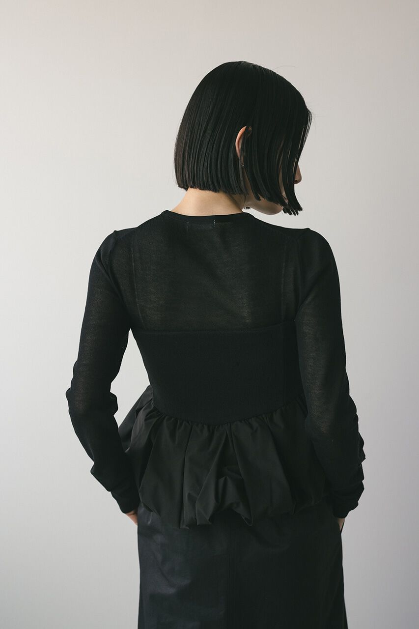 STYLEMIXER「2ピースペプラムビスチェニット」|ニット・セーター|