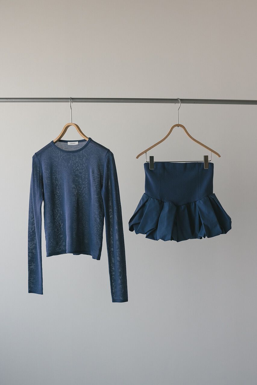 STYLEMIXER「2ピースペプラムビスチェニット」|ニット・セーター|