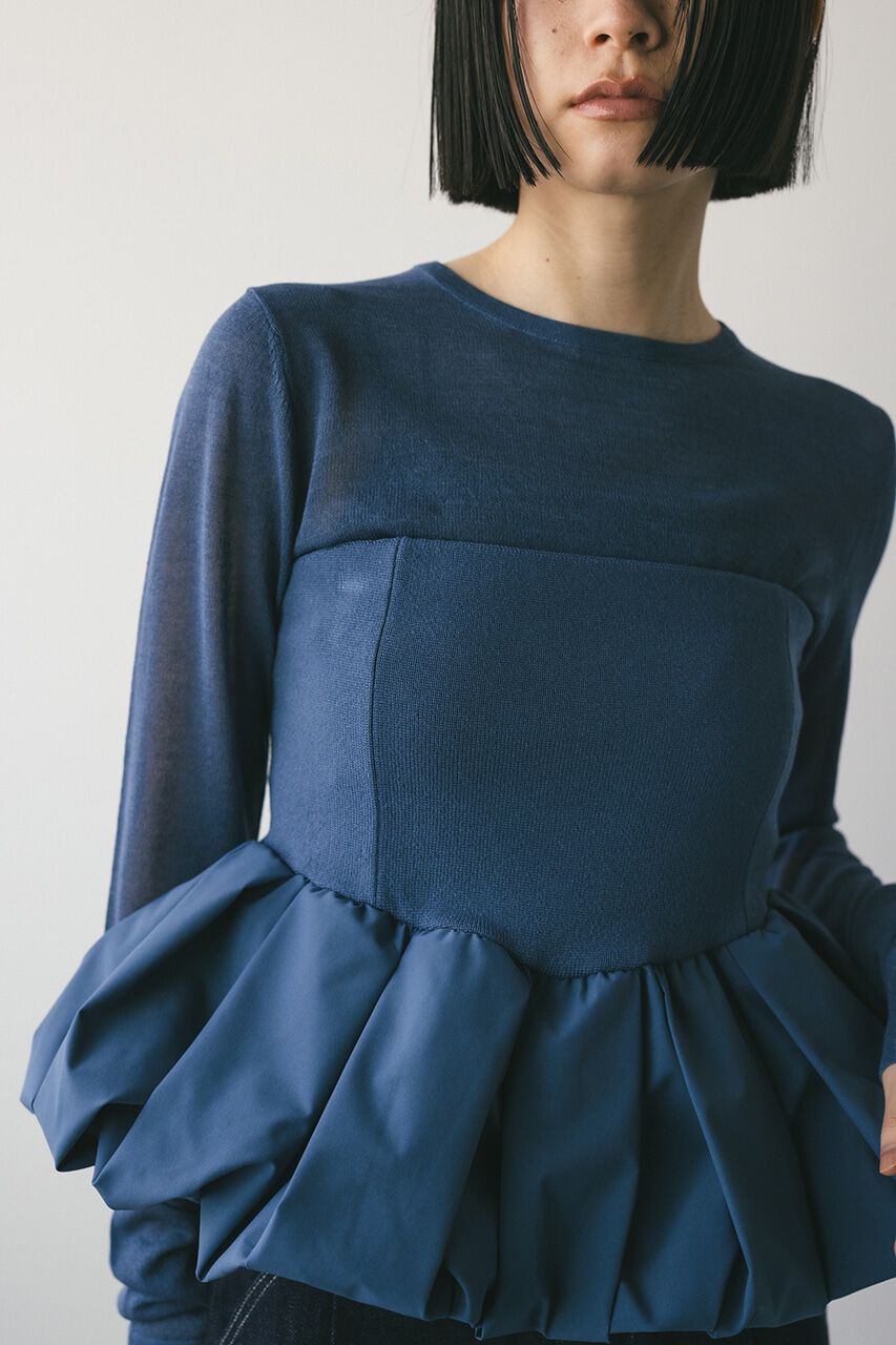 STYLEMIXER「2ピースペプラムビスチェニット」|ニット・セーター|