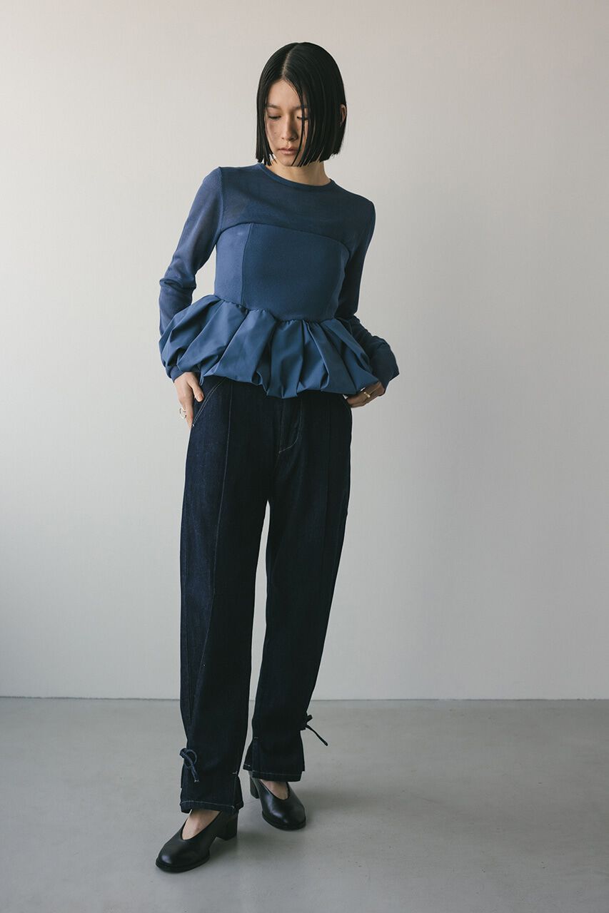 STYLEMIXER「2ピースペプラムビスチェニット」|ニット・セーター|