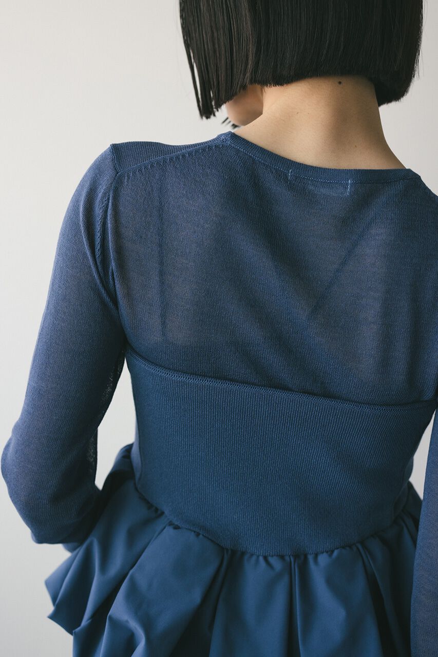 STYLEMIXER「2ピースペプラムビスチェニット」|ニット・セーター|