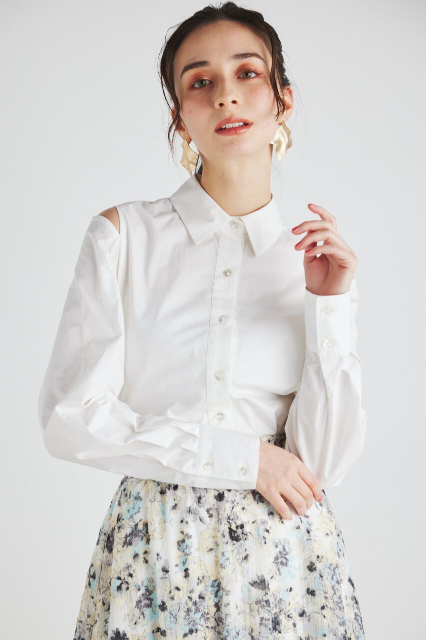 rienda「BackシャーリングフォルムBLS」|シャツ・ブラウス|