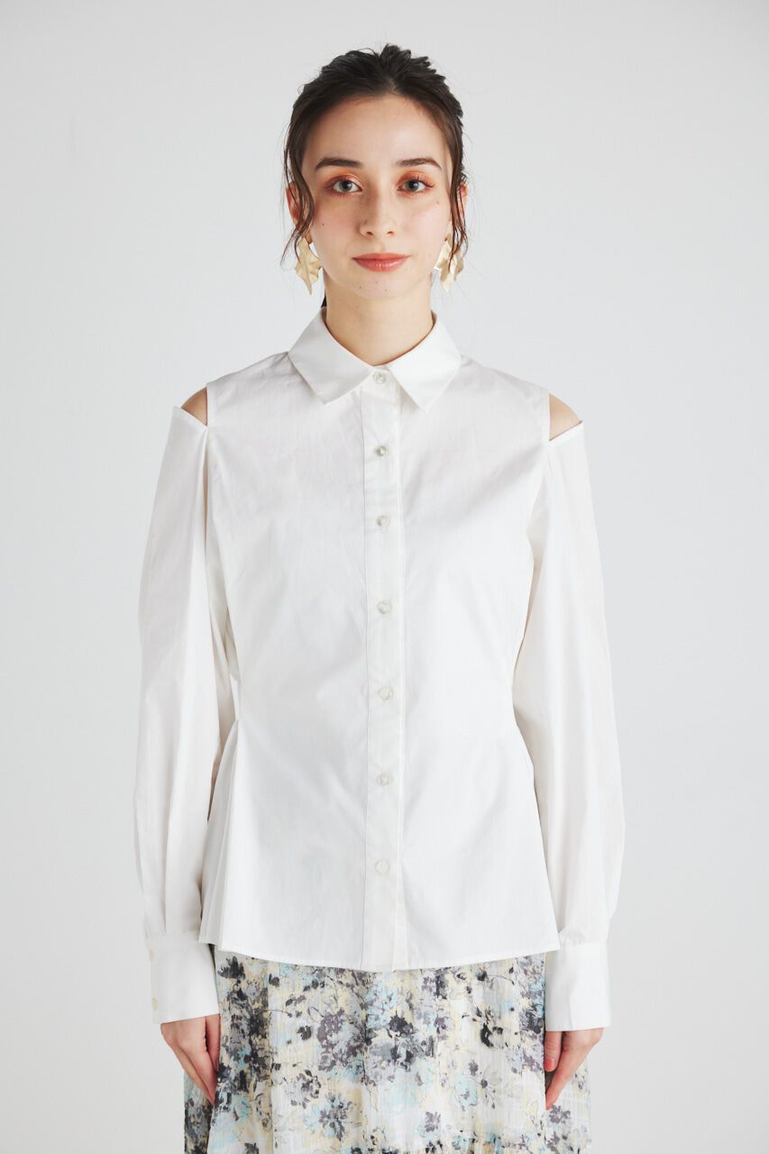 rienda「BackシャーリングフォルムBLS」|シャツ・ブラウス|