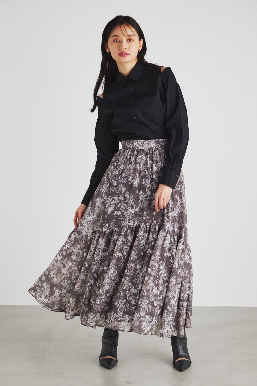 rienda「BackシャーリングフォルムBLS」|シャツ・ブラウス|