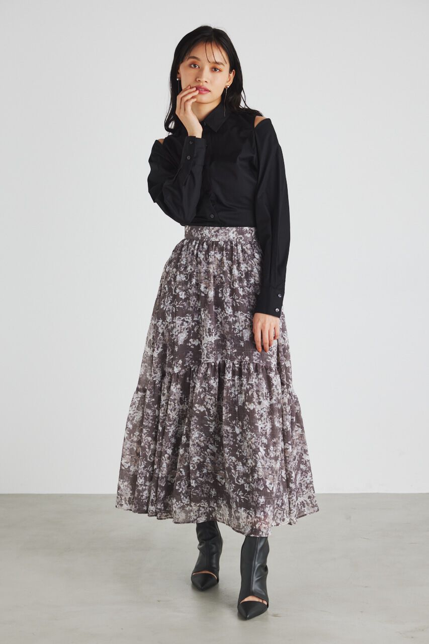 rienda「BackシャーリングフォルムBLS」|シャツ・ブラウス|