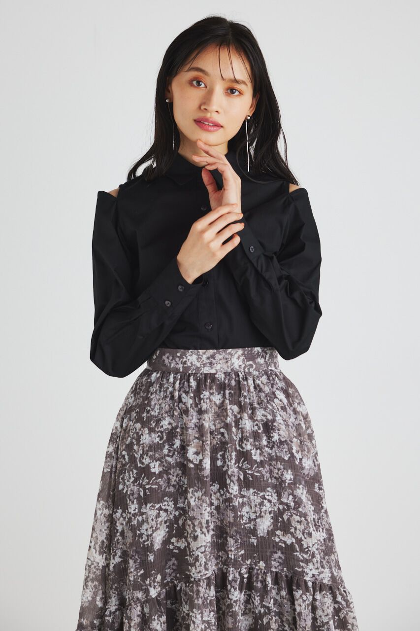 rienda「BackシャーリングフォルムBLS」|シャツ・ブラウス|