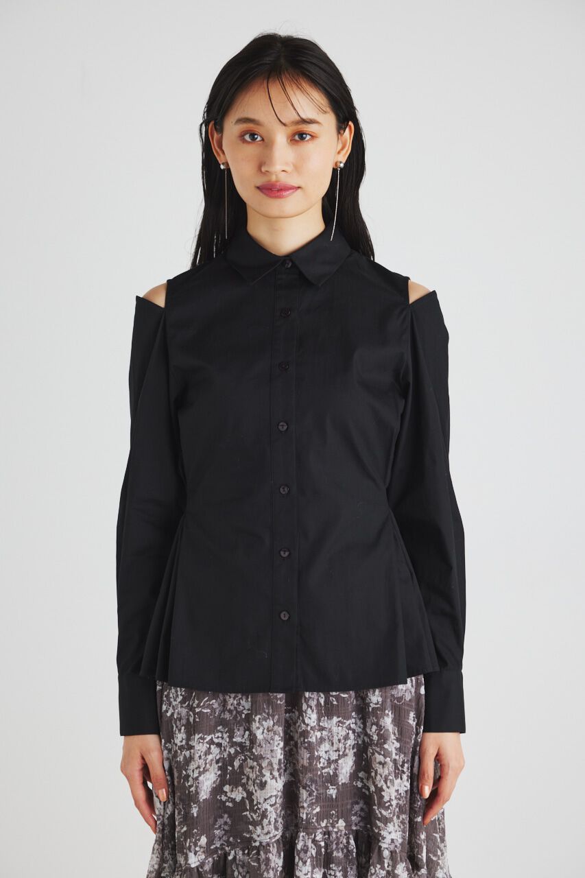 rienda「BackシャーリングフォルムBLS」|シャツ・ブラウス|