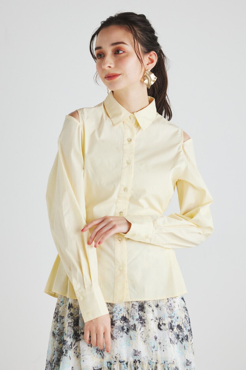 rienda「BackシャーリングフォルムBLS」|シャツ・ブラウス|