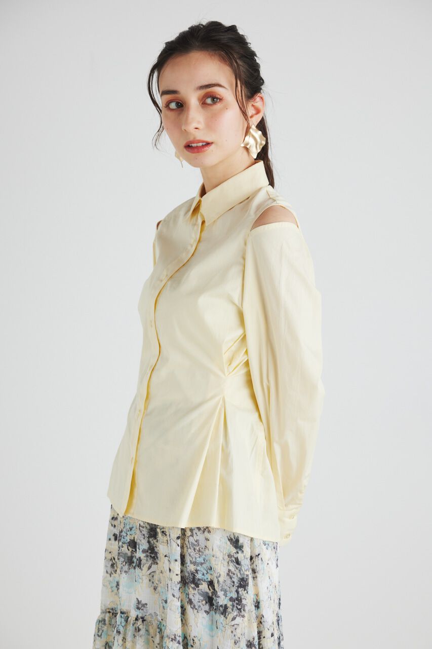 rienda「BackシャーリングフォルムBLS」|シャツ・ブラウス|