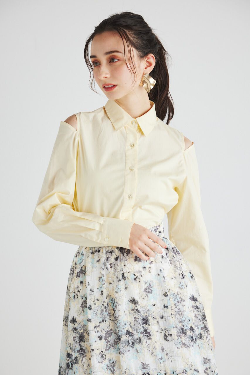 rienda「BackシャーリングフォルムBLS」|シャツ・ブラウス|