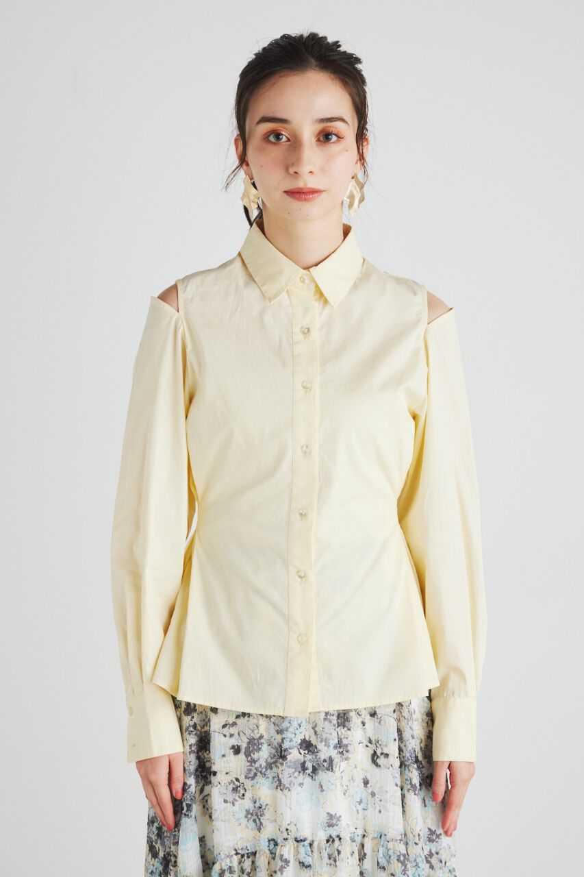 rienda「BackシャーリングフォルムBLS」|シャツ・ブラウス|