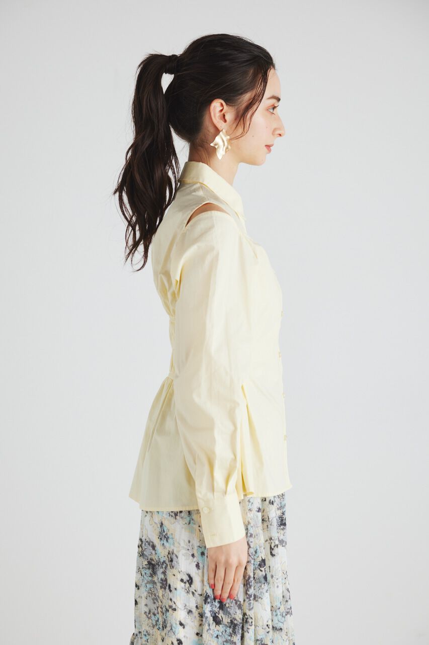 rienda「BackシャーリングフォルムBLS」|シャツ・ブラウス|