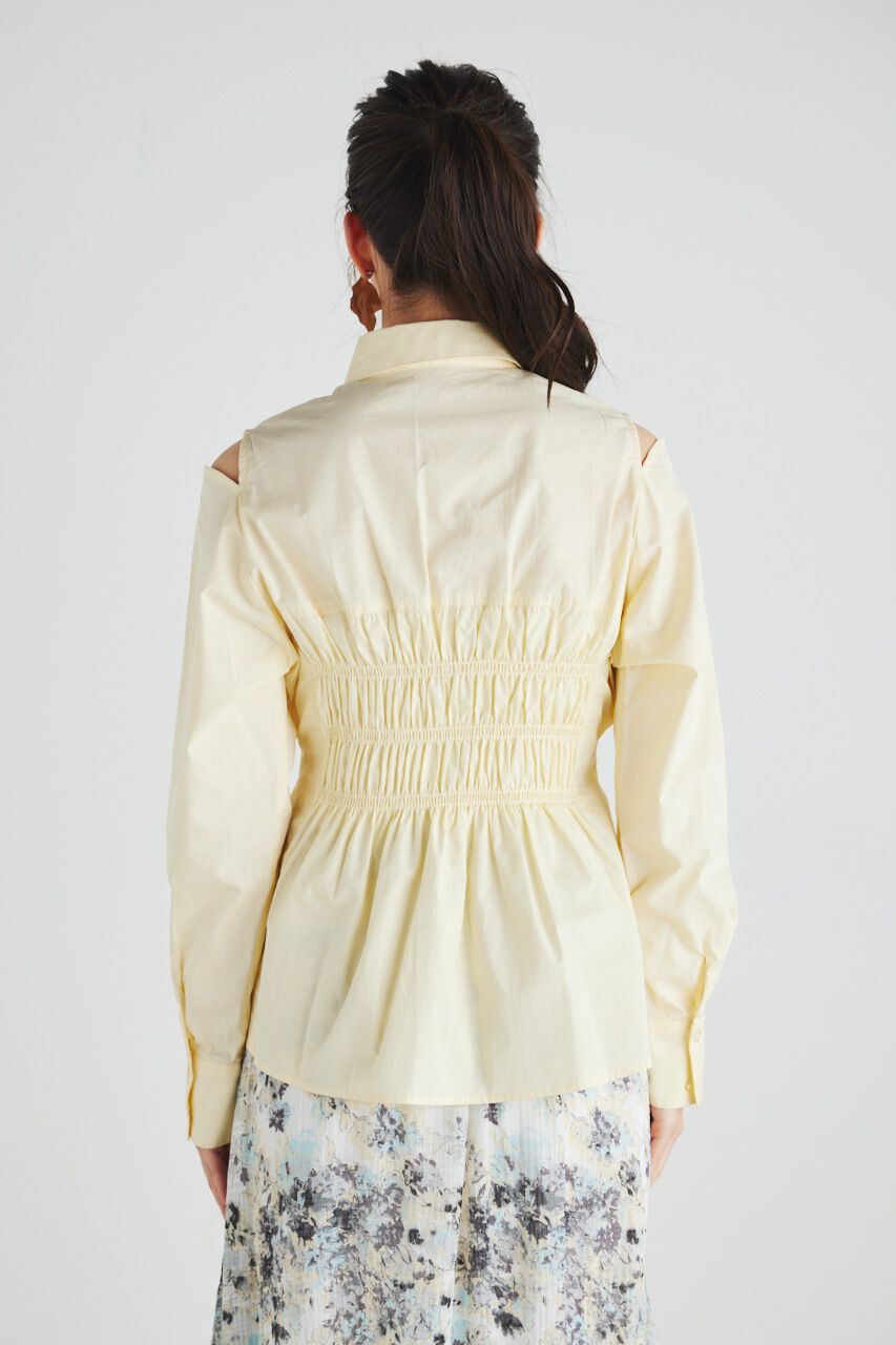 rienda「BackシャーリングフォルムBLS」|シャツ・ブラウス|