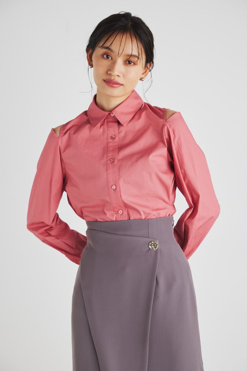 rienda「BackシャーリングフォルムBLS」|シャツ・ブラウス|PNK