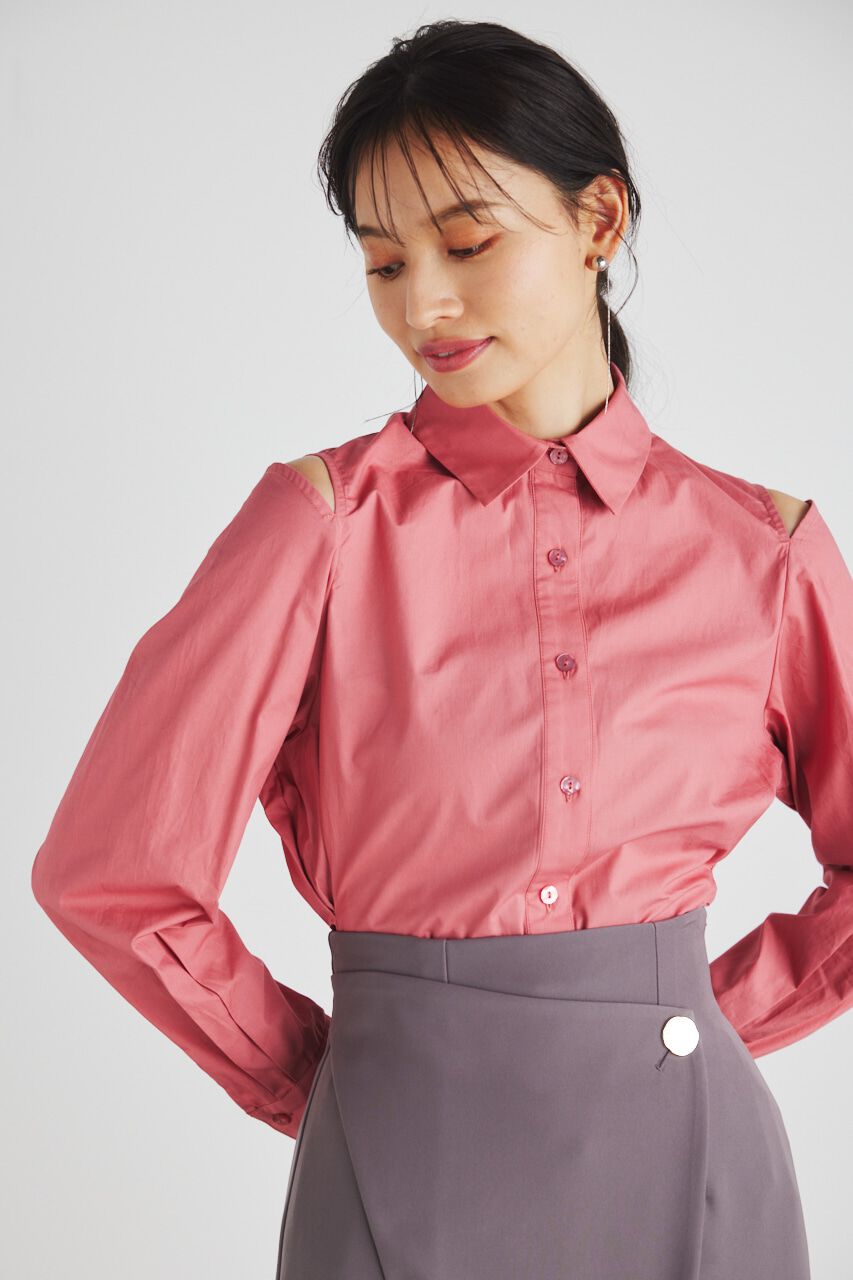 rienda「BackシャーリングフォルムBLS」|シャツ・ブラウス|