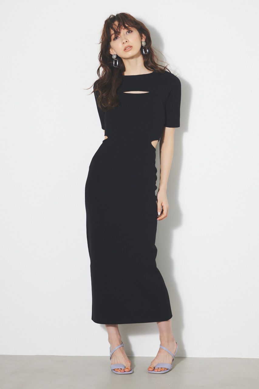 rienda「ジオメトリックジャガードKnit SET OP」|ワンピース|