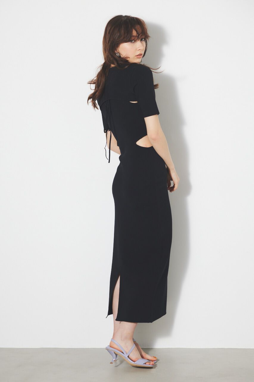 rienda「ジオメトリックジャガードKnit SET OP」|ワンピース|