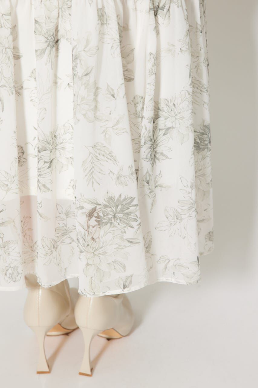 rienda「フリルスリーブニットドッキングワンピ」|ワンピース|