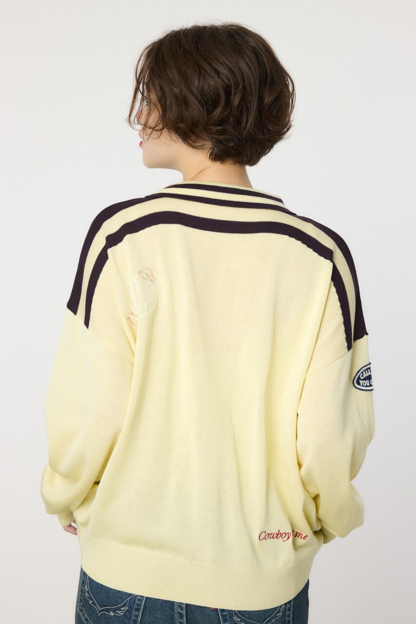 RODEO CROWNS「ワッペンニットカーディガン」|ニット・セーター|