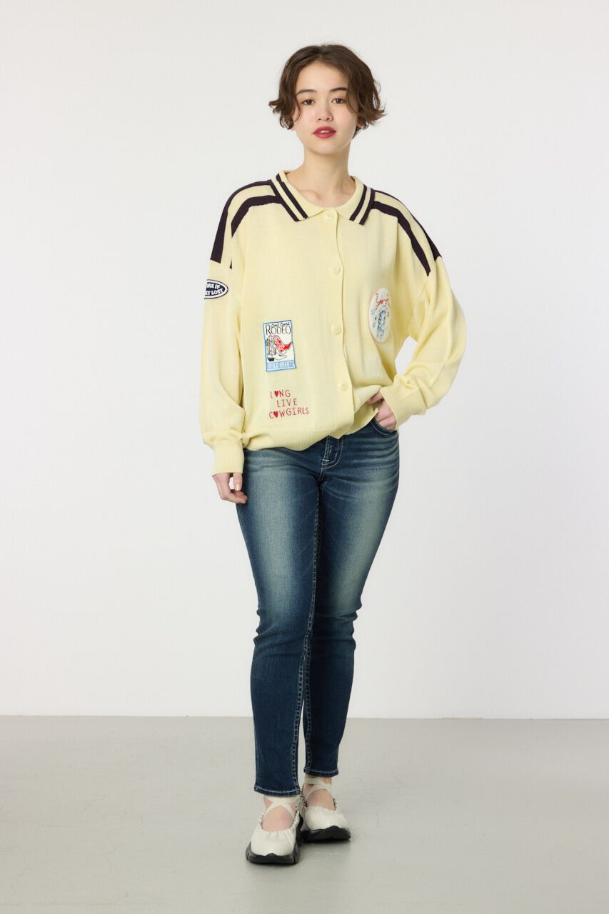 RODEO CROWNS「ワッペンニットカーディガン」|ニット・セーター|