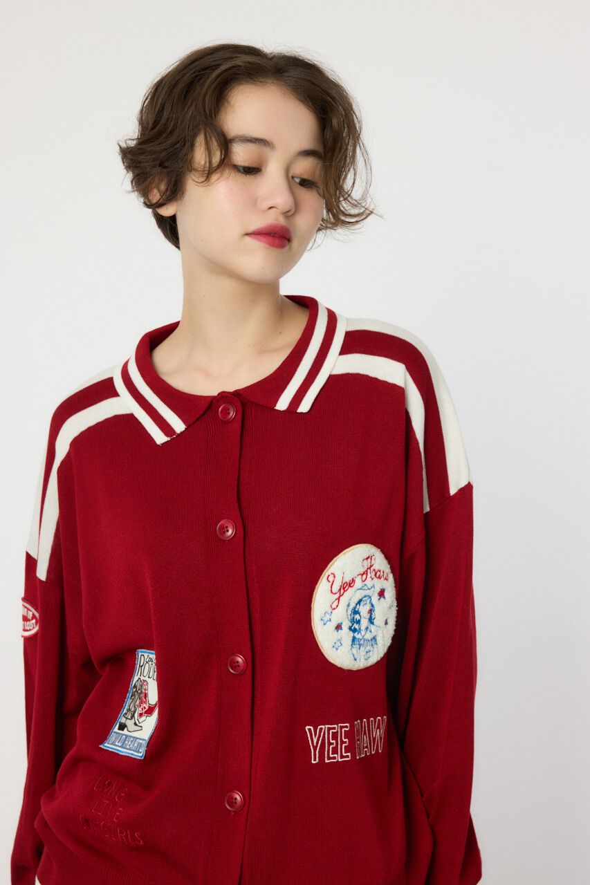 RODEO CROWNS「ワッペンニットカーディガン」|ニット・セーター|