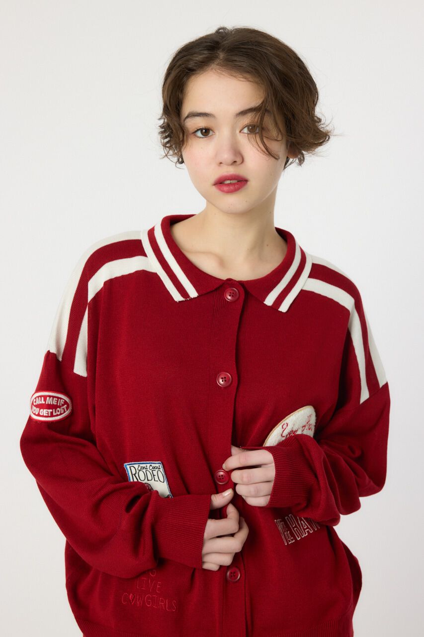 RODEO CROWNS「ワッペンニットカーディガン」|ニット・セーター|
