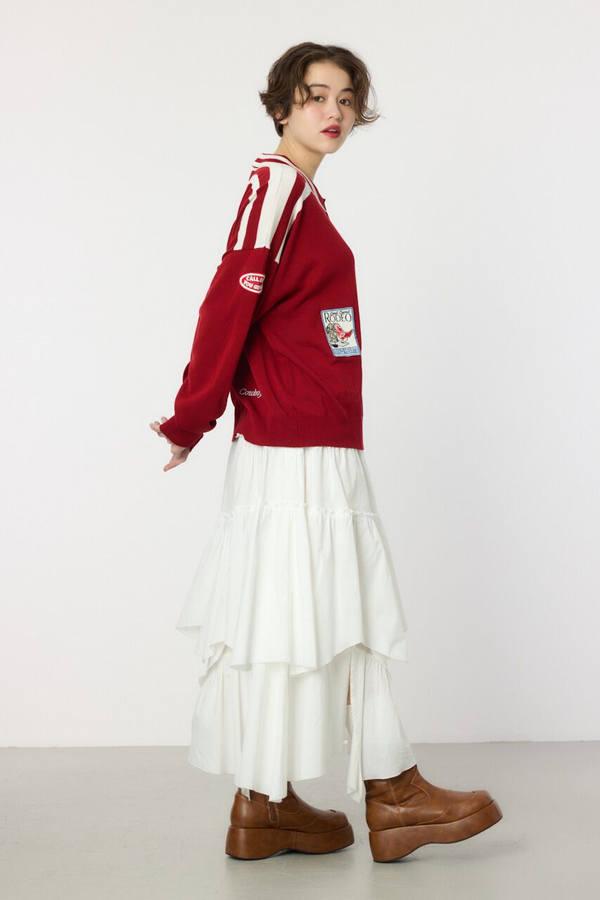 RODEO CROWNS「ワッペンニットカーディガン」|ニット・セーター|