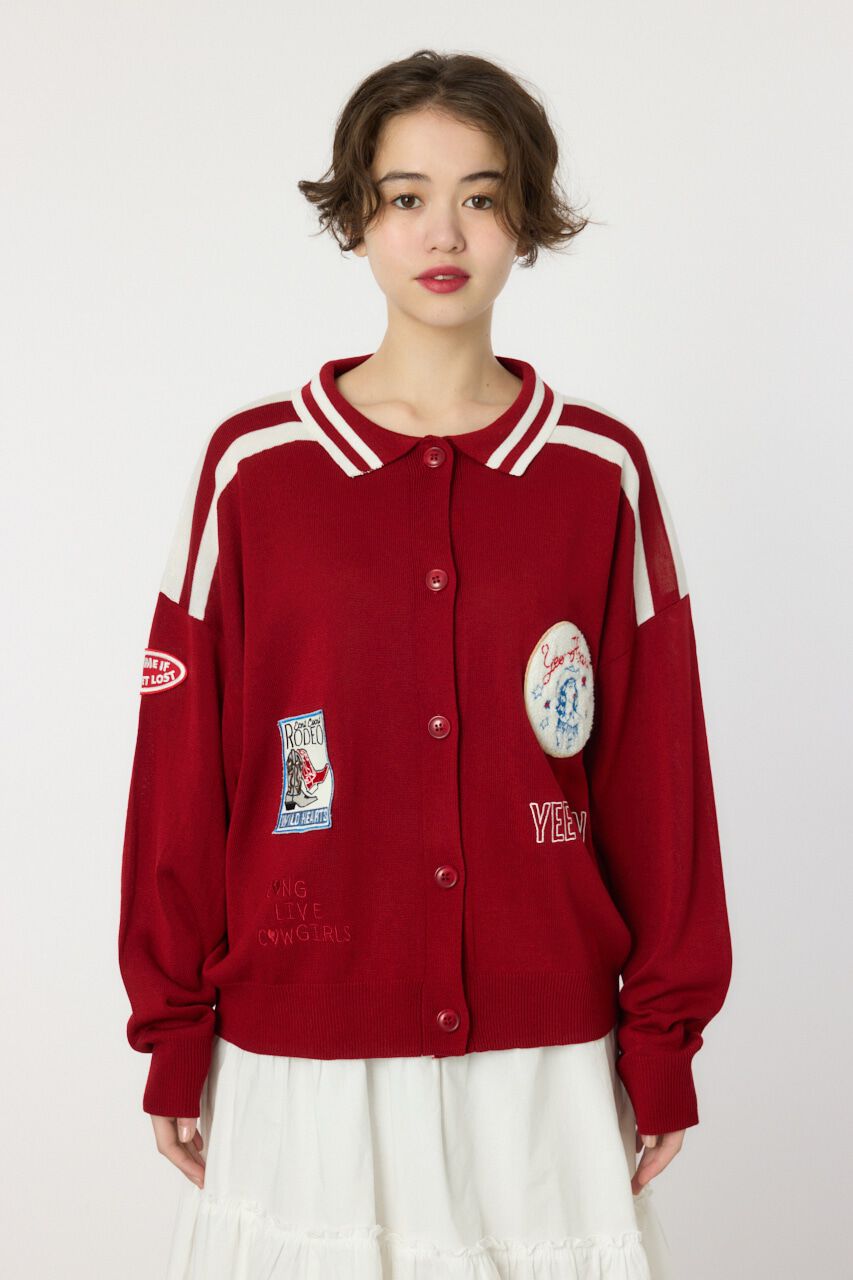 RODEO CROWNS「ワッペンニットカーディガン」|ニット・セーター|