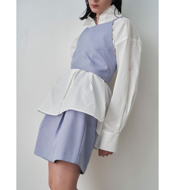 ELENDEEK「SHORT CAMI SET CROSS BL」|シャツ・ブラウス|