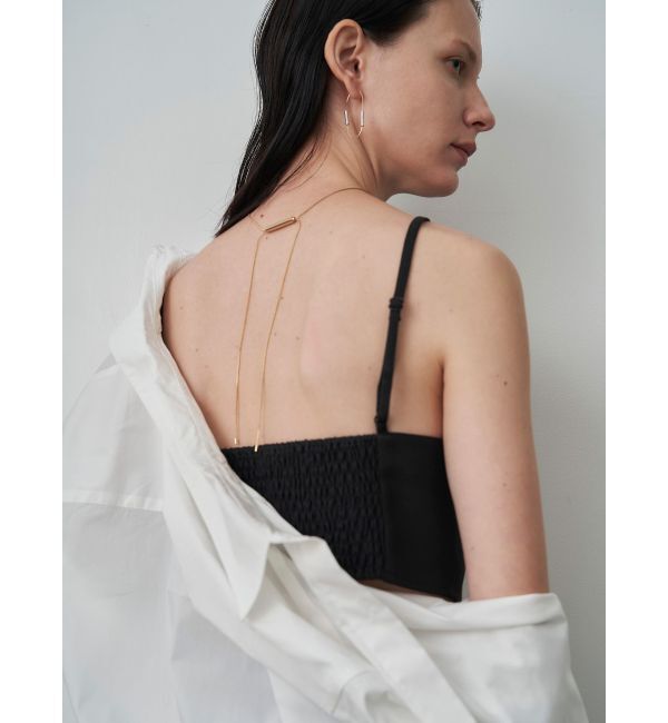 ELENDEEK「SHORT CAMI SET CROSS BL」|シャツ・ブラウス|