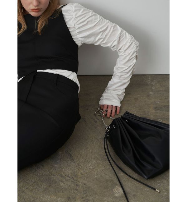 ELENDEEK「SHORT CAMI SET CROSS BL」|シャツ・ブラウス|