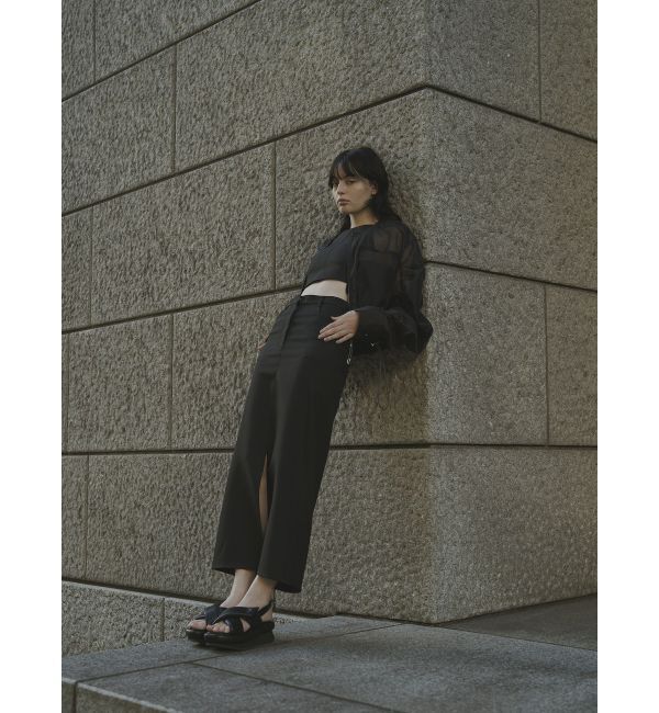 ELENDEEK「SHORT CAMI SET CROSS BL」|シャツ・ブラウス|