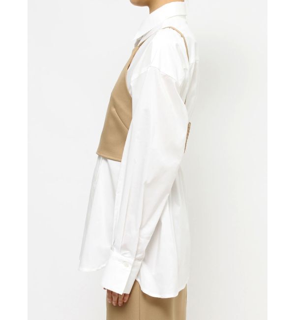 ELENDEEK「SHORT CAMI SET CROSS BL」|シャツ・ブラウス|