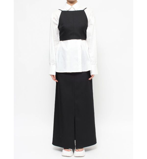 ELENDEEK「SHORT CAMI SET CROSS BL」|シャツ・ブラウス|