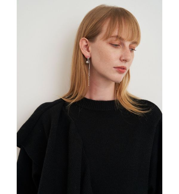 ELENDEEK「SHOULDER FRILL PEPLUM KT」|ニット・セーター|