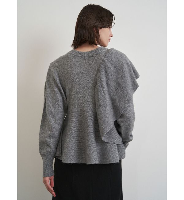 ELENDEEK「SHOULDER FRILL PEPLUM KT」|ニット・セーター|