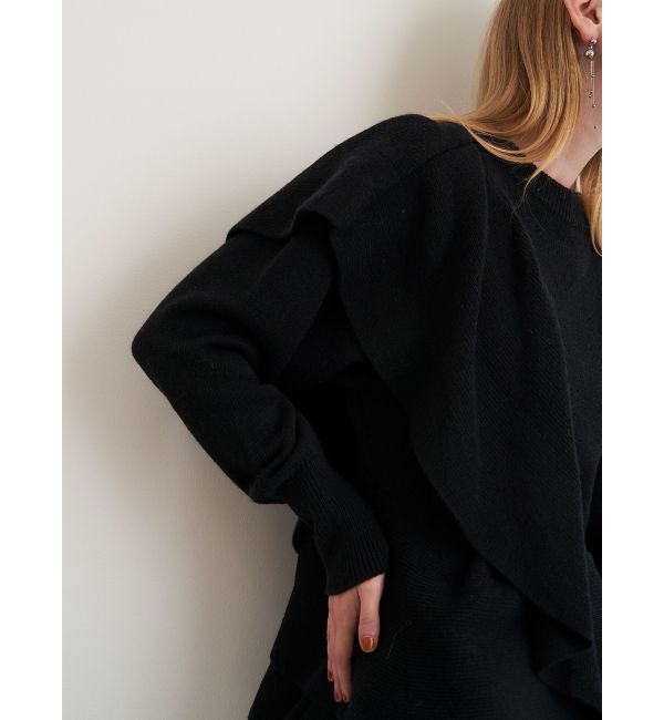 ELENDEEK「SHOULDER FRILL PEPLUM KT」|ニット・セーター|