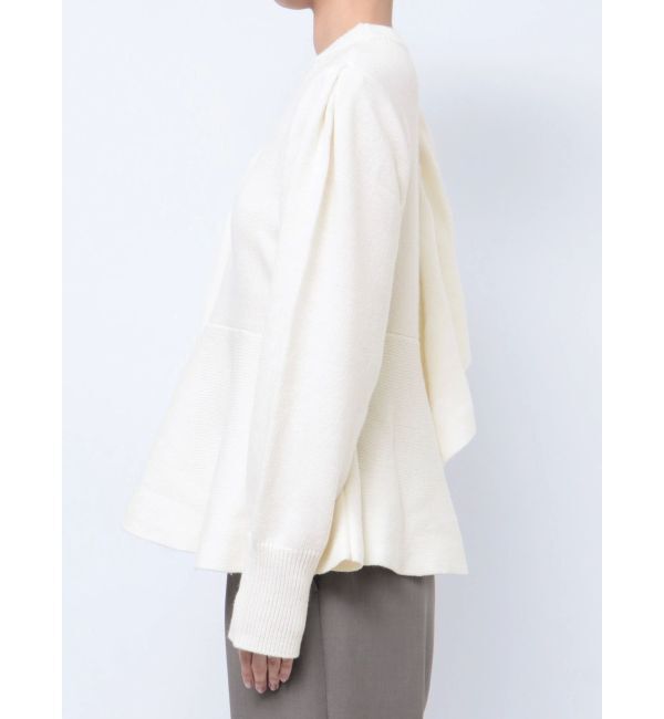 ELENDEEK「SHOULDER FRILL PEPLUM KT」|ニット・セーター|