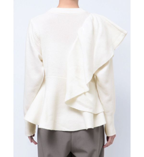 ELENDEEK「SHOULDER FRILL PEPLUM KT」|ニット・セーター|