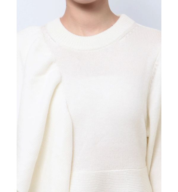 ELENDEEK「SHOULDER FRILL PEPLUM KT」|ニット・セーター|