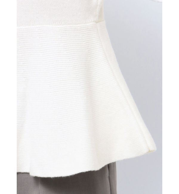 ELENDEEK「SHOULDER FRILL PEPLUM KT」|ニット・セーター|