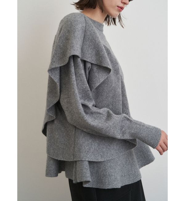 ELENDEEK「SHOULDER FRILL PEPLUM KT」|ニット・セーター|