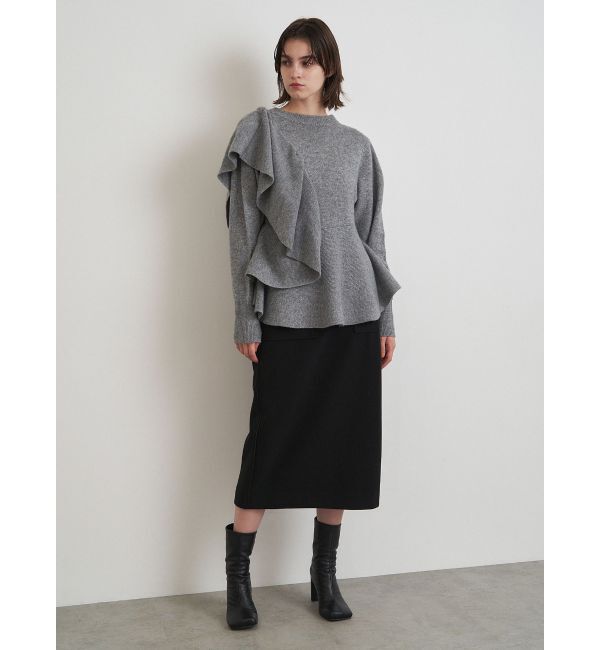 ELENDEEK「SHOULDER FRILL PEPLUM KT」|ニット・セーター|