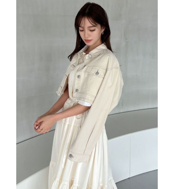 dazzlin「2WAYスリーブショートデニムジャケット」|デニムジャケット|